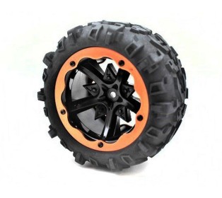Колесо в сборе для Remo Hobby RH8035/36 (левое красное), 1шт.