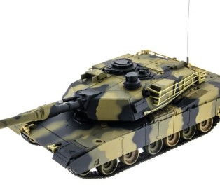 Р/У танк Heng Long 1/24 Battle M1A1 ABRAMS, стреляет шариками, RTR