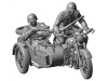 Сборная модель ZVEZDA Советский мотоцикл М-72 с коляской и экипажем, 1/35
