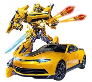 Радиоуправляемый трансформер MZ Chevrolet Camaro 2367PF 1/14 (стреляет присосками)