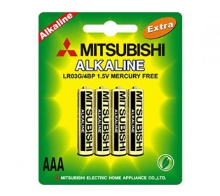 Батарейка Mitsubishi AAA LR03G Alkaline (1шт)