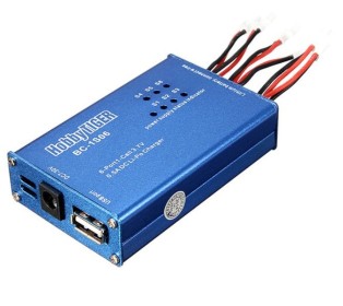 Зарядное устройство HobbyTiger BC-1S06 для заряда шести аккум. 1S Li-Po, 6x500mAh, Molex