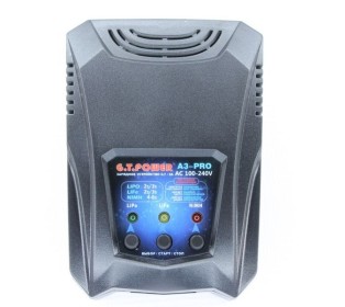Универсальное З/У G.T.Power A3PRO-V1 LiPo/NiMh (220В/2A/2-3S) T-plug/TRX/Tamiya/Mini Tamiya/XT60