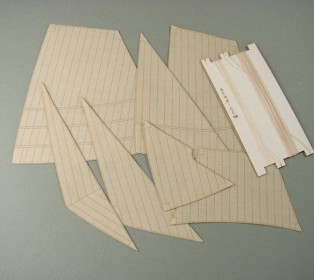 Комплект парусов для модели Berbice, 1/96