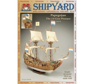 Сборная картонная модель Shipyard пинас Papegojan (№73), 1/96