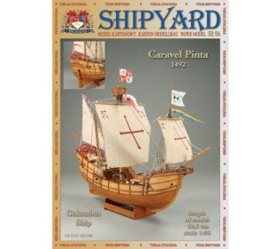 Сборная картонная модель Shipyard каравелла Pinta (№64), 1/96