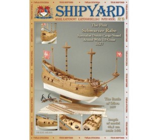 Сборная картонная модель Shipyard флейт Schwarzer Rabe (№39), 1/96