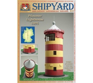 Сборная картонная модель Shipyard маяк Pilsumer Lighthouse (№45), 1/87
