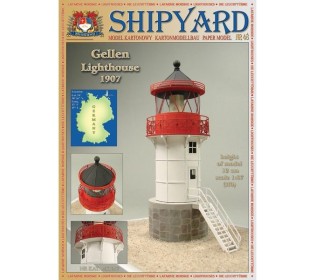 Сборная картонная модель Shipyard маяк Gellen Lighthouse (№48), 1/87