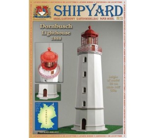 Сборная картонная модель Shipyard маяк Dornbusch Lighthouse (№53), 1/87