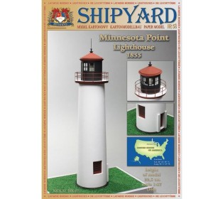 Сборная картонная модель Shipyard маяк Minnesota Point Lighthouse (№58), 1/87