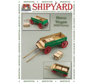 Сборная картонная модель Shipyard телега (№69), 1/72