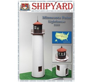 Сборная картонная модель Shipyard маяк Minnesota Point Lighthouse (№82), 1/72