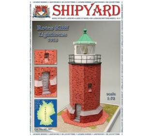 Сборная картонная модель Shipyard маяк Rotes Kliff Lighthouse (№87), 1/72