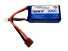 Аккумулятор Li-Po Spard 2000mAh, 7,4V, 20C, T‐plug для Remo Hobby 1/16, Himoto 1/18