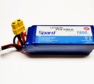 Аккумулятор Li-Po Spard 1800mAh, 22,2V, 75C, XT60