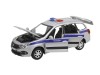 Машина "АВТОПАНОРАМА" LADA GRANTA CROSS "Полиция", серебро, 1/24, свет, звук, в/к 24,5*12,5*10,5 см