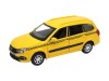 Машина "АВТОПАНОРАМА" LADA GRANTA CROSS "ТАКСИ", желтый, 1/24, свет, звук, в/к 24,5*12,5*10,5 см
