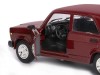 Машина "АВТОПАНОРАМА" ВАЗ 2107, 1/24, бордовый, инерция, в/к  24,5*12,5*10,5 см