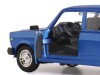 Машина "АВТОПАНОРАМА" ВАЗ 2107, 1/24, синий, инерция, в/к 24,5*12,5*10,5 см