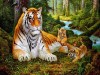 Картина по номерам 40х50 Сунг Ли. Строгий отец (26 цветов)