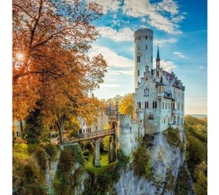 Картина мозаикой 30х30 ЗАМОК ЛИХТЕНШТАЙН (квадрат) (28 цветов)