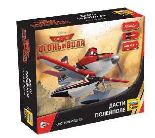 Сборная модель ZVEZDA "Самолёты: Огонь и вода" Дасти полейполе, 1/100