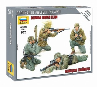 Сборные солдатики ZVEZDA Немецкие снайперы, 1/72