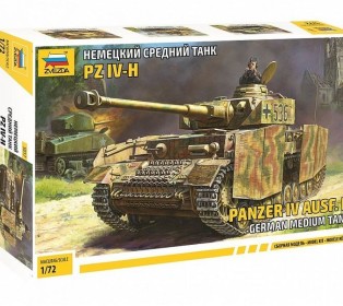 Сборная модель ZVEZDA Немецкий средний танк PZ IV-H, 1/72