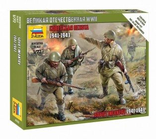 Сборные солдатики ZVEZDA Советская пехота 1941-43гг., 1/72