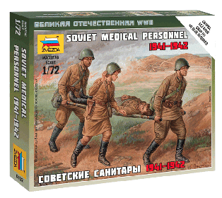Сборные солдатики ZVEZDA Советские санитары, 1/72