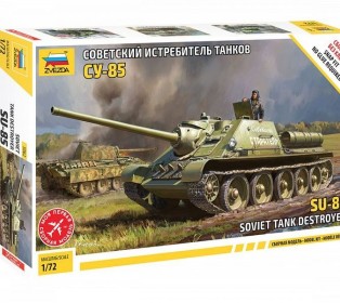 Сборная модель ZVEZDA Советский истребитель танков СУ-85 (сборка без клея), 1/72
