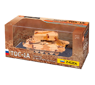 Готовая модель ZVEZDA Тяжёлая огнемётная система ТОС-1А, 1/72