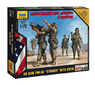 Сборная модель ZVEZDA Американский ПЗРК "Стингер", 1/72