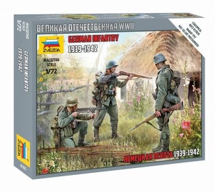 Сборные солдатики ZVEZDA Немецкая пехота 1939-1942гг, 1/72