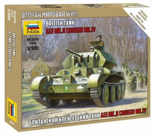 Сборная модель ZVEZDA Британский крейсерский танк "Крусер", 1/100