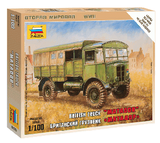 Сборная модель ZVEZDA Британский грузовик "Матадор", 1/100