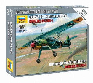 Сборная модель ZVEZDA Немецкий самолёт-разведчик " Нensc Нel", 1/144