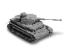 Сборная модель ZVEZDA Немецкий танк Т-IV F2, 1/100