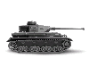 Сборная модель ZVEZDA Немецкий танк Т-IV F2, 1/100