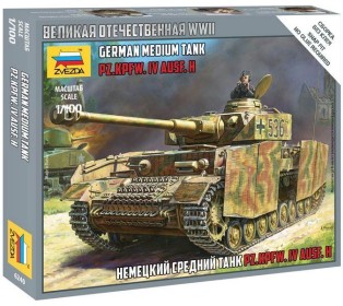 Сборная модель ZVEZDA Немецкий танк Т-IVH, 1/100