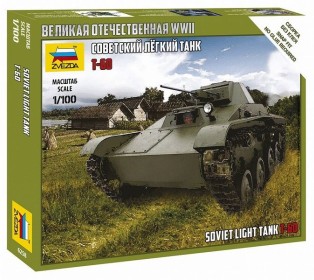 Сборная модель ZVEZDA Советский легкий танк Т-60, 1/100