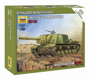 Сборная модель ZVEZDA Советское штурмовое орудие ИСУ-152, 1/100