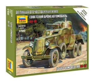 Сборная модель ZVEZDA Советский бронеавтомобиль БА-10, 1/100
