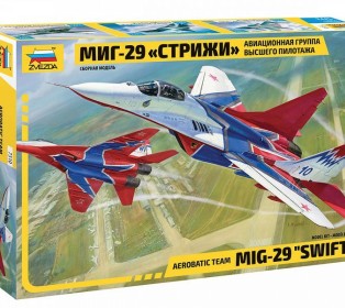 Сборная модель ZVEZDA Авиационная группа высшего пилотажа МиГ-29 "Стрижи", 1/72