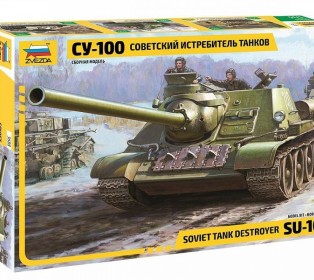 Сборная модель ZVEZDA Советский истребитель танков СУ-100, 1/35