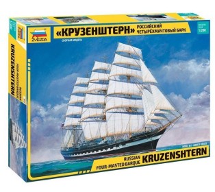 Сборная модель ZVEZDA Российский четырехмачтовый барк "Крузенштерн", 1/200