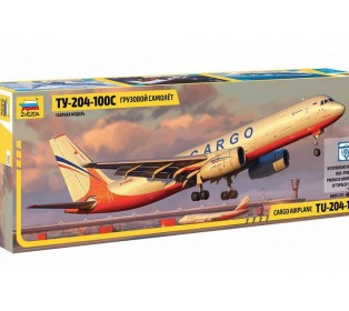 Сборная модель ZVEZDA Грузовой самолет нового поколения Ту-204-100С, 1/144