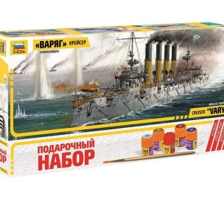 Сборная модель ZVEZDA Крейсер "Варяг", подарочный набор, 1/350