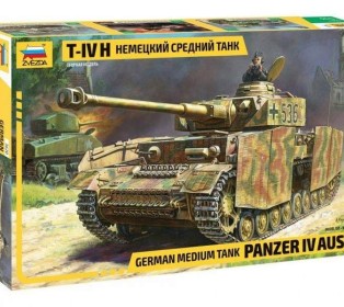 Сборная модель ZVEZDA Немецкий средний танк T-IV (H), 1/35